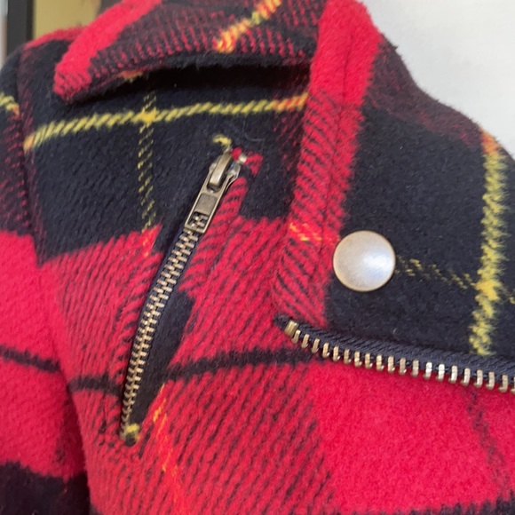 Thread & Supply Plaid Moto Jacket Size S 😘 - Picture 7 of 12